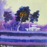Ayesha Siddiqui, 12 x 12 Inch, Oil on Canvas, Landscape Painting, AC-AYS-086